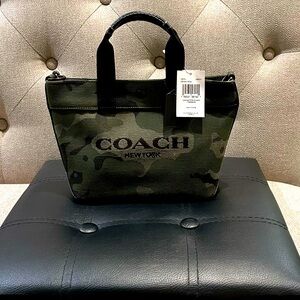 Brand new Coach Canvas Camo Tote Bag